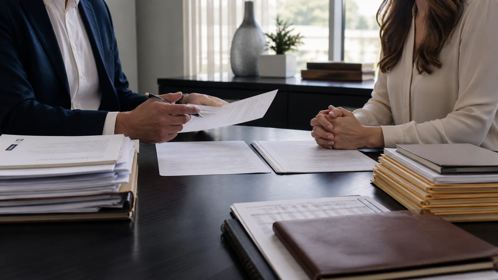 Attorney reviewing evidence and preparation for prenuptial and postnuptial agreements in Fort Lauderdale