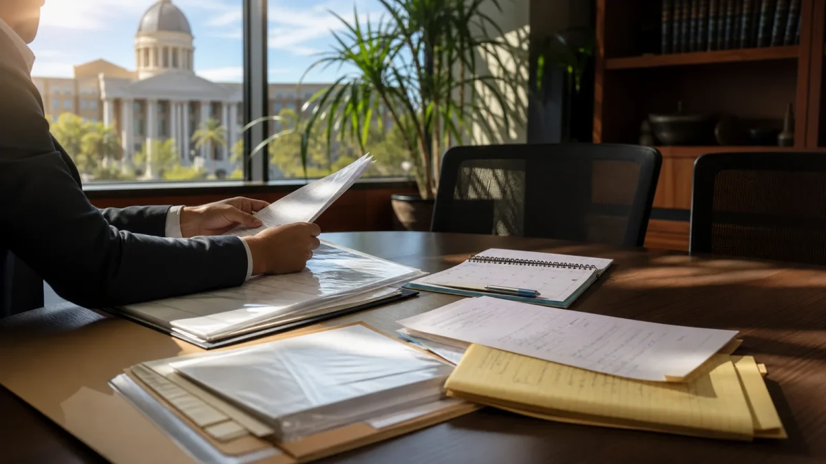 Documents supporting a Broward County bond hearing and release plan