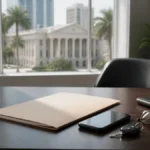 Law office workspace for challenging a criminal search in Fort Lauderdale