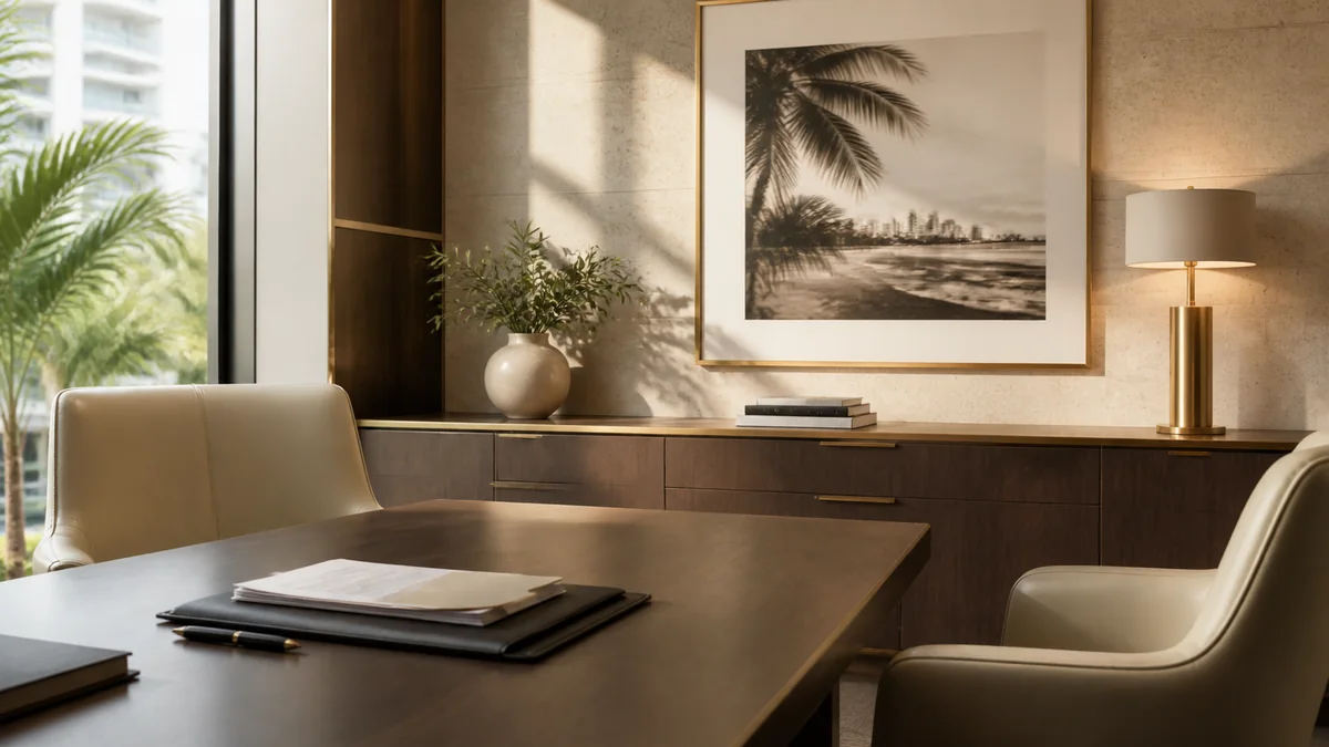 Private Fort Lauderdale law office prepared for a criminal defense consultation