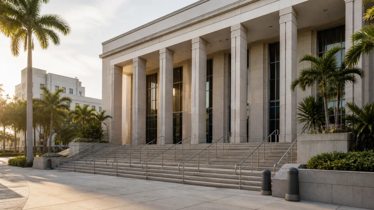 Federal courthouse exterior representing a Fort Lauderdale federal criminal case