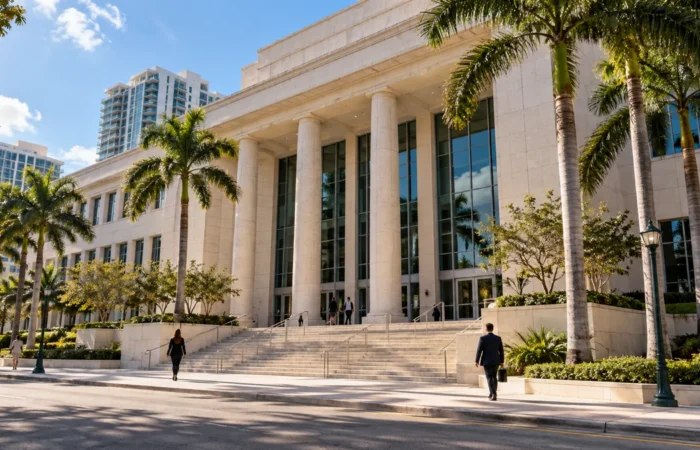 South Florida Courthouse for a DUI Case South Florida courthouse exterior illustrating a felony DUI case